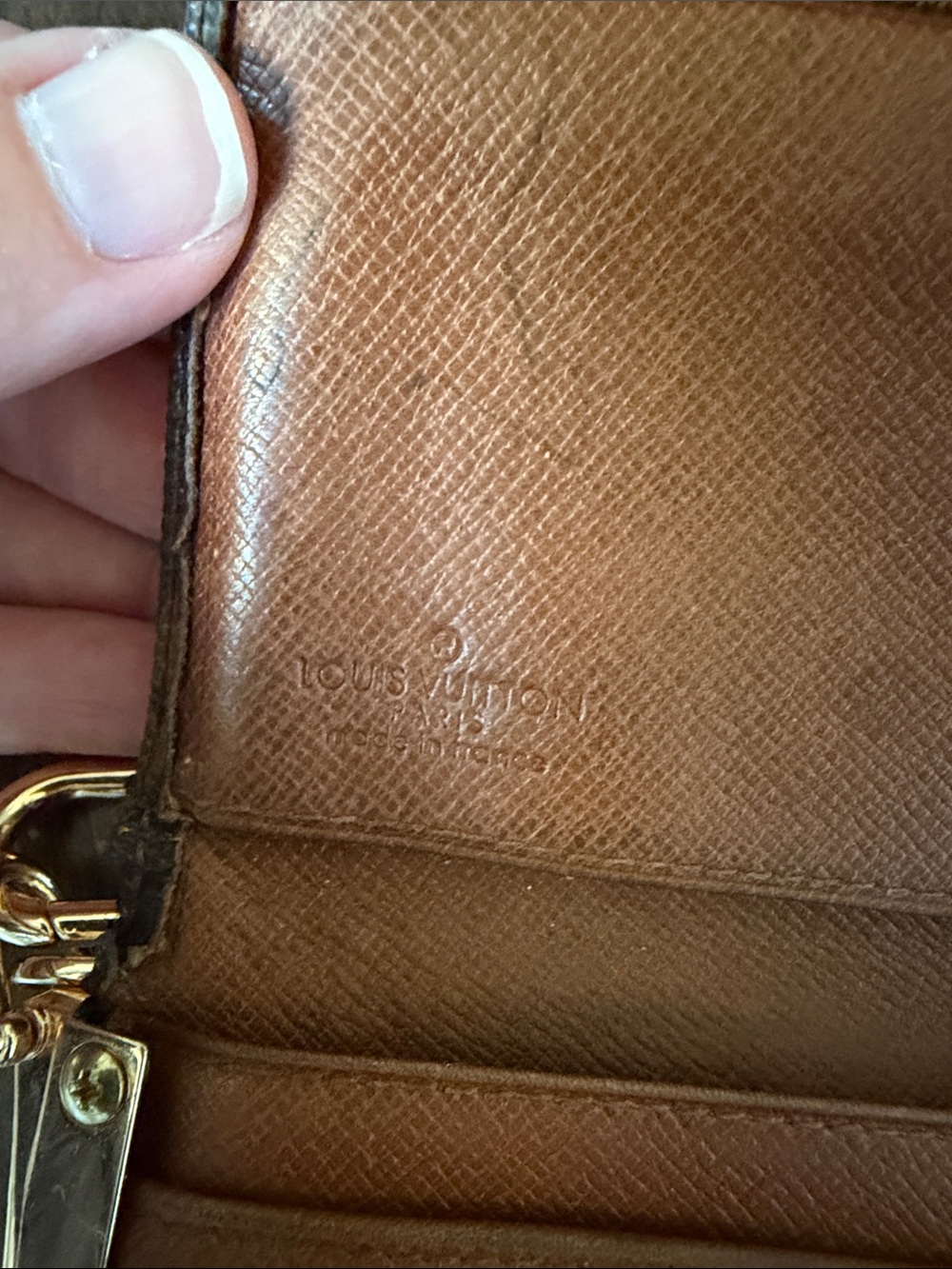 Authentic Louis Vuitton wallet converted into purse on chain - Picture 3 of 14